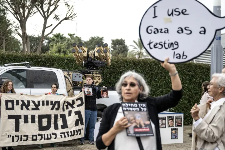 Unatumia Gaza kwa majaribio ya silaha: Waandamanaji wakabili maonyesho ya silaha huko Tel Aviv