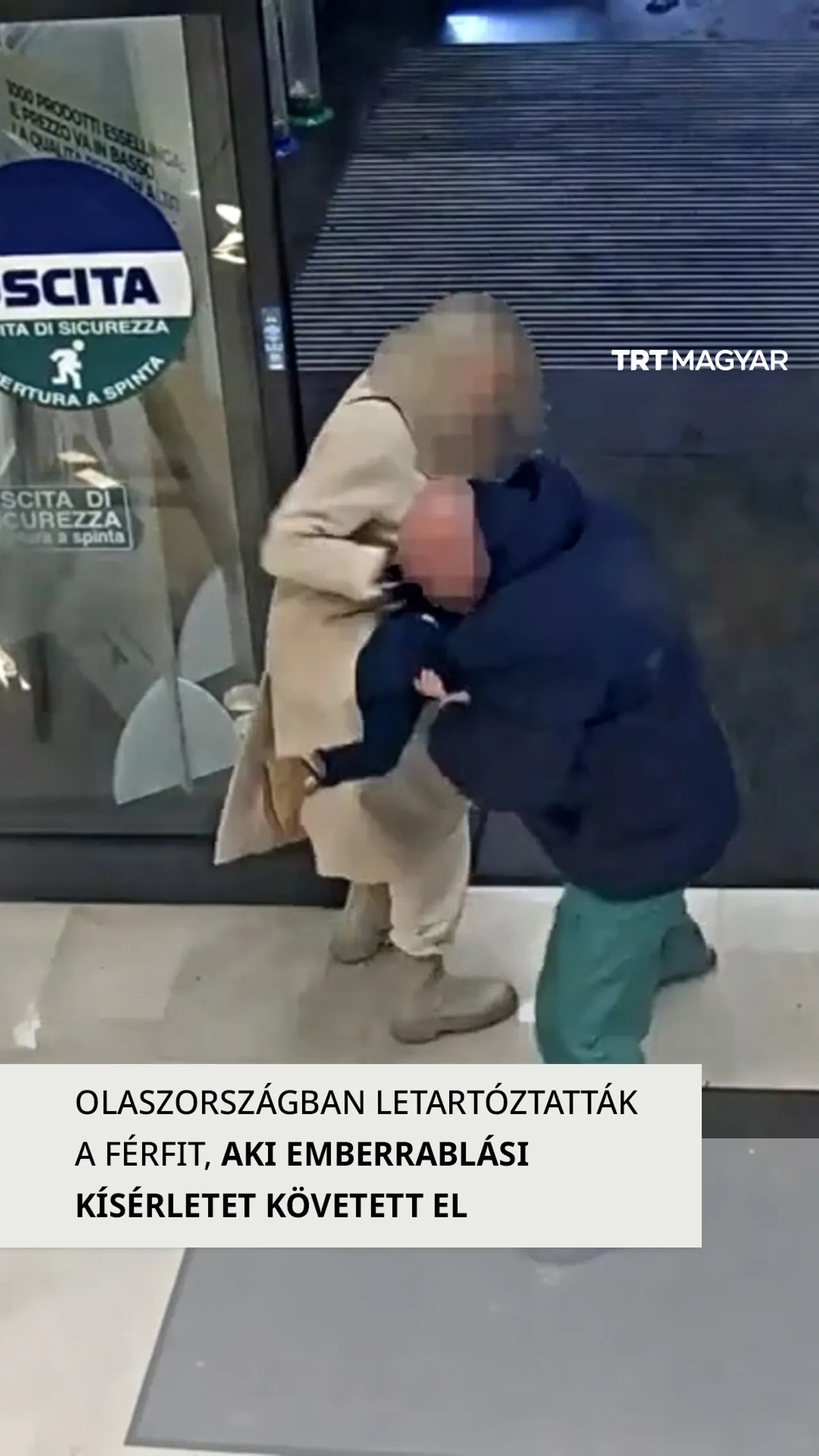 Egy férfit őrizetbe vettek Olaszországban, miután megkísérelt elrabolni egy gyermeket