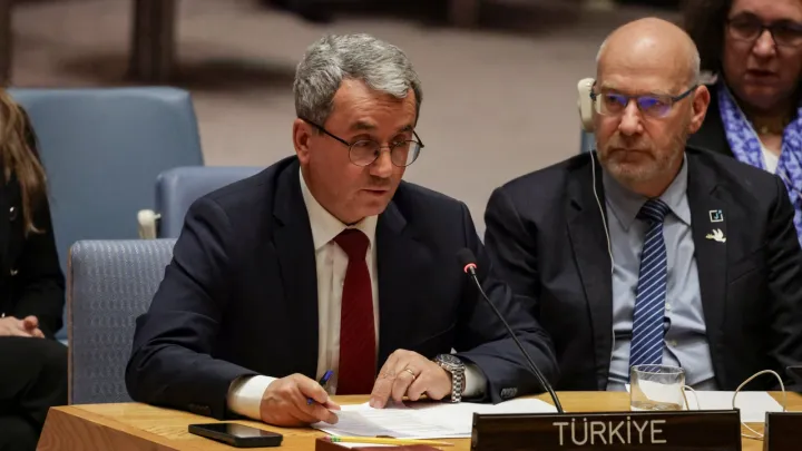 Türkiye condena os esforços de anexação de Israel na Cisjordânia na sessão do Conselho de Segurança