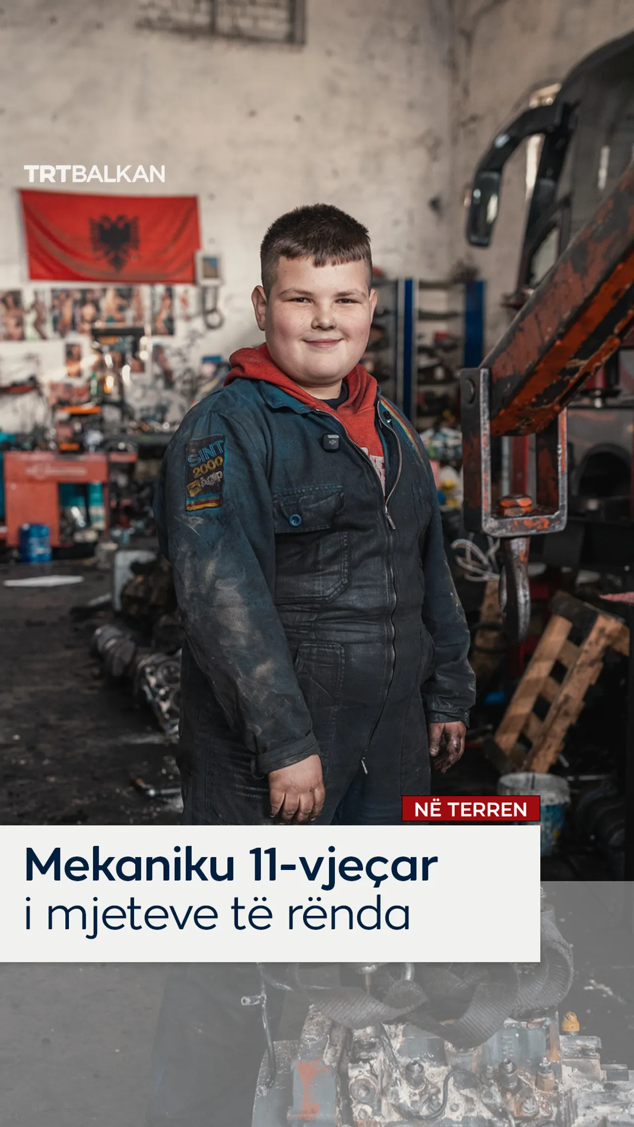 Mekaniku 11-vjeçar i mjeteve të rënda