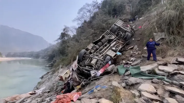 Multiple dead as bus plunges off hillside in Nepal