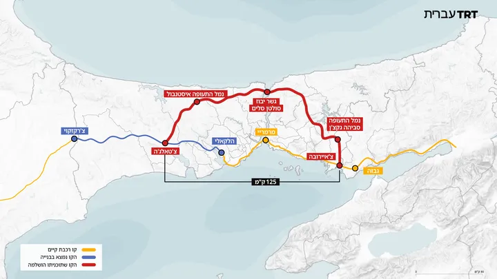 טורקיה חתמה על הסכם מימון ראשוני בהיקף של 6.75 מיליארד דולר להקמת מסילת רכבת