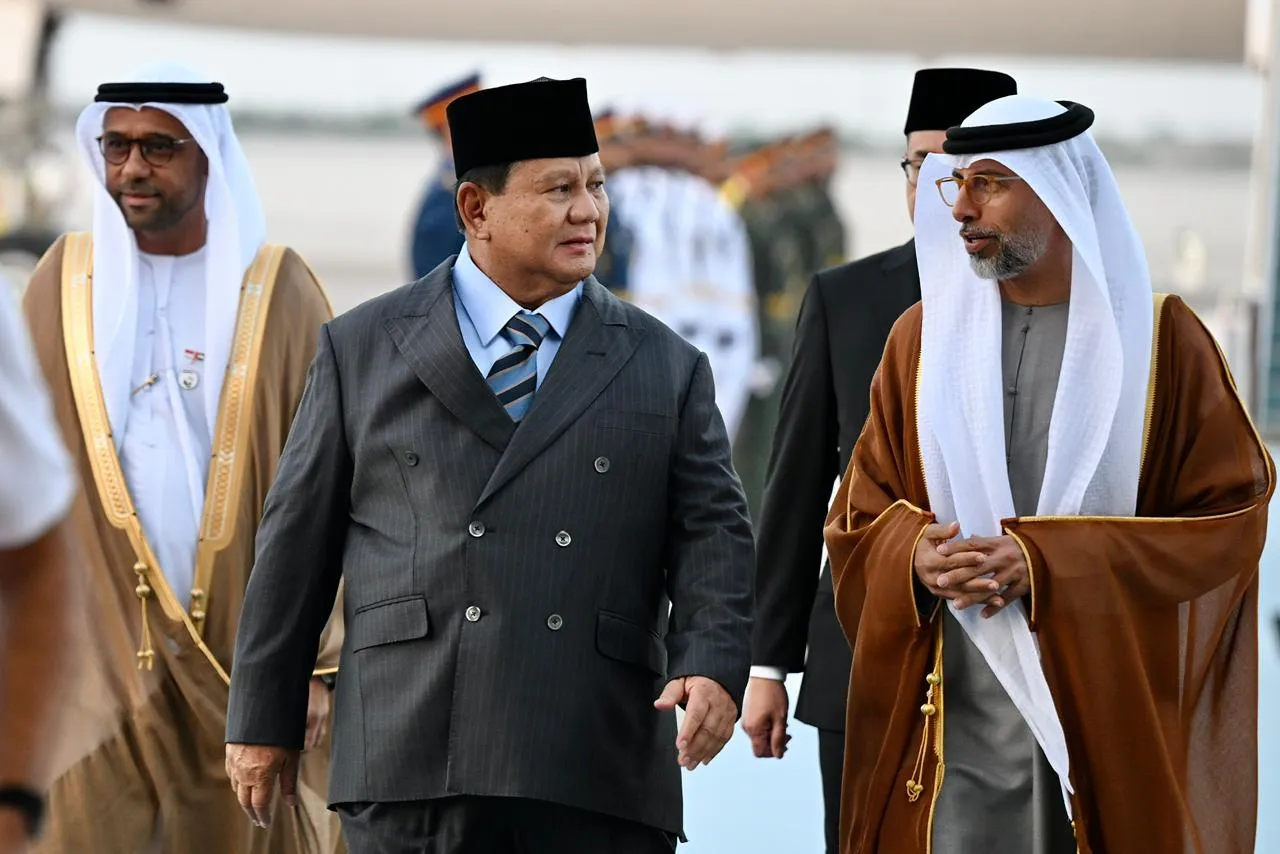 Prabowo tiba di Abu Dhabi, Indonesia–UEA perkuat kemitraan strategis multisektor