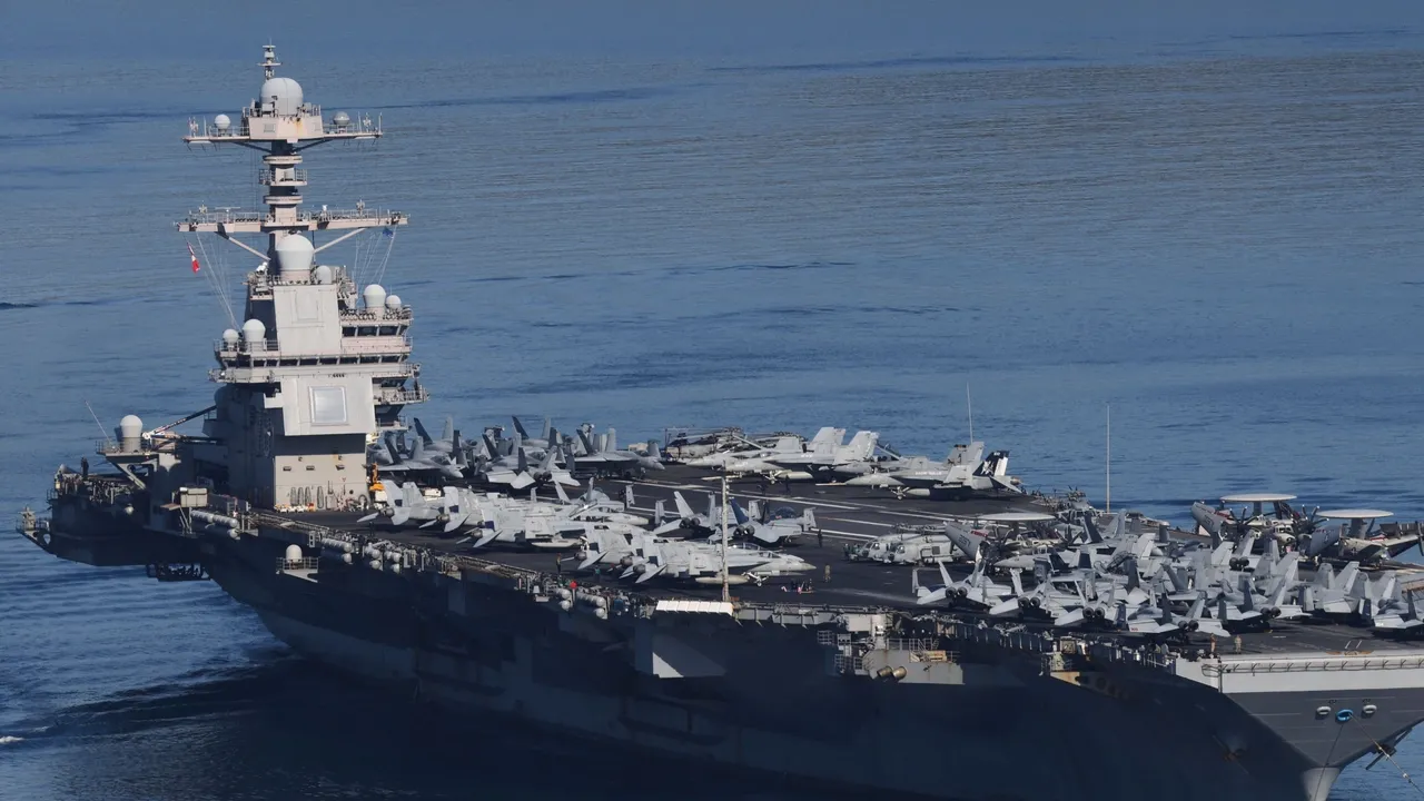 Әлемдегі ең ірі ұшақ тасымалдаушы кеме Израиль жағалауына жетті