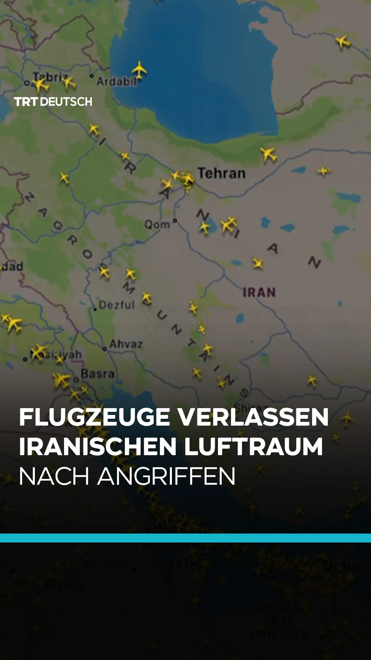 Flugzeuge verlassen iranischen Luftraum nach Angriffen