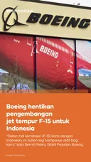 Boeing hentikan pengembangan dan penjualan jet tempur F-15 untuk Indonesia