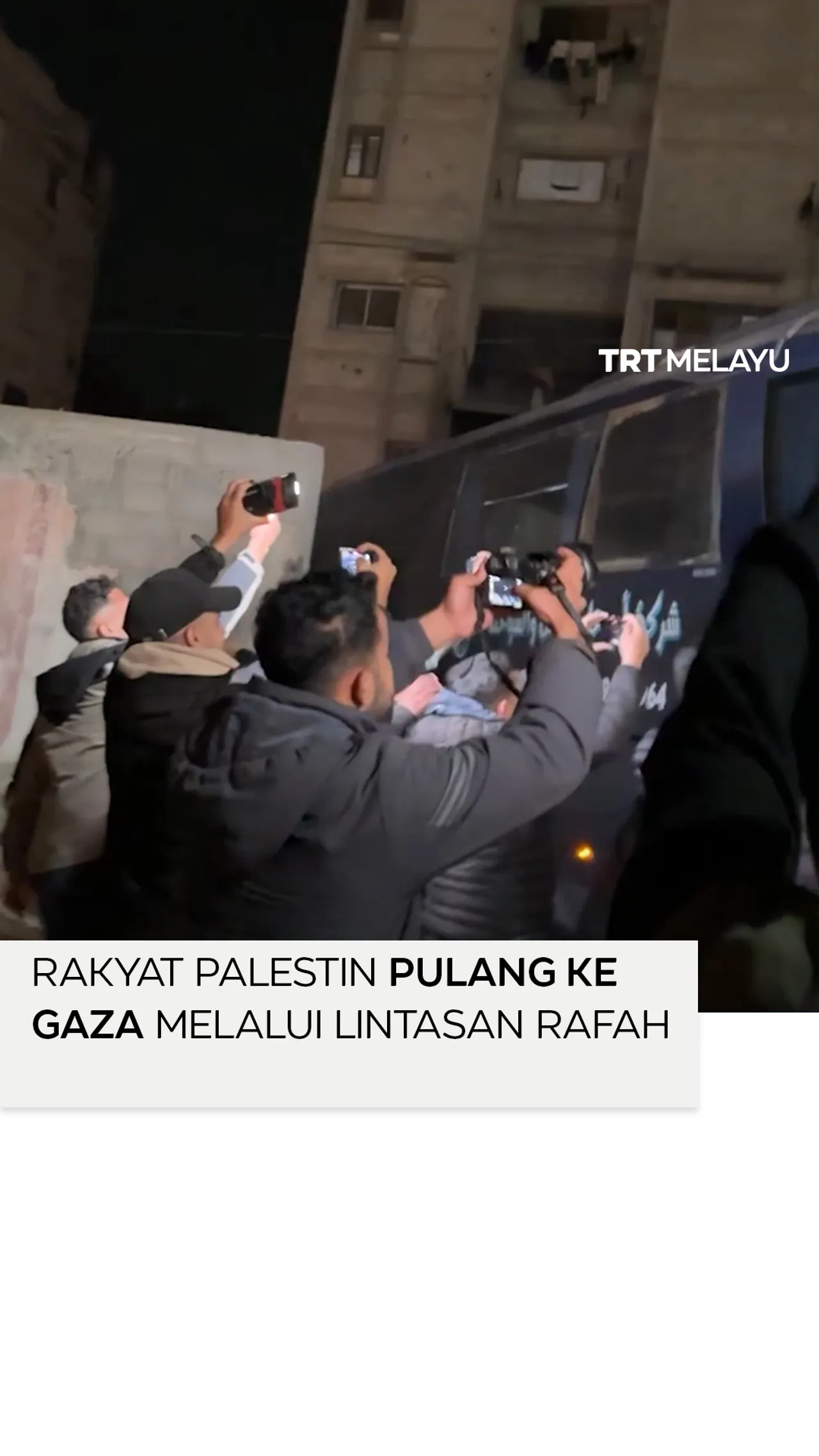 Rakyat Palestin tiba di Gaza selepas Israel buka semula lintasan Rafah