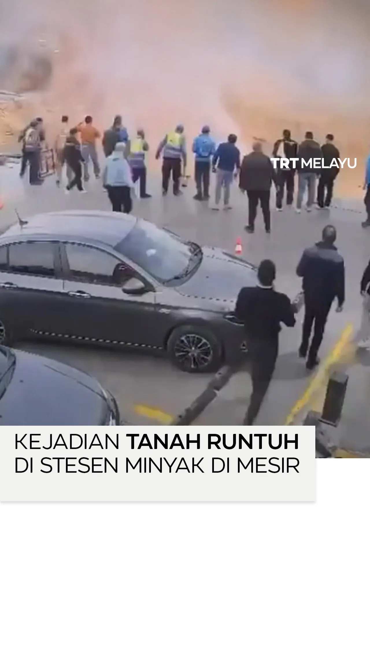 Dua cedera dalam kejadian tanah runtuh di sebuah stesen minyak di Kaherah
