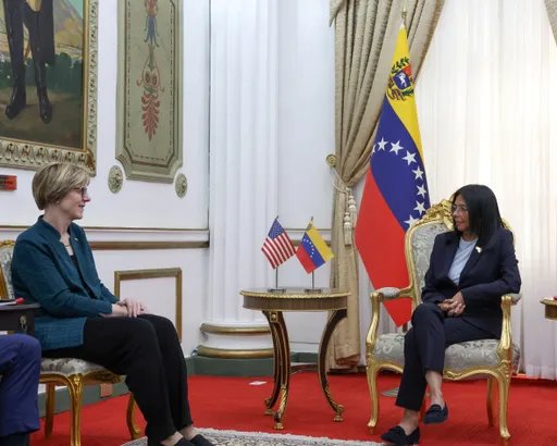 Venezuelan Interim President Delcy Rodriguez meets US envoy