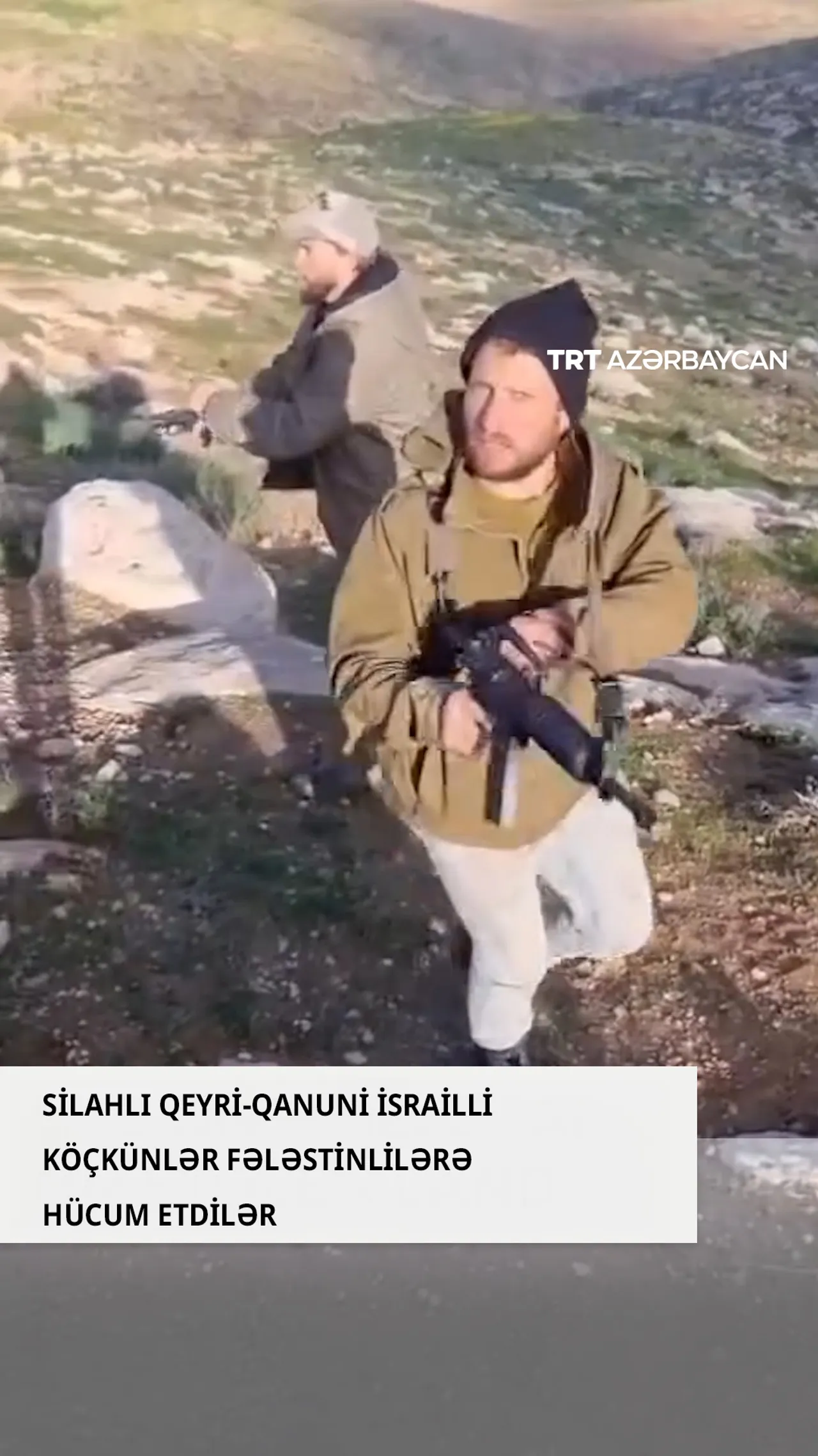 Silahlı qeyri-qanuni israilli köçkünlər fələstinlilərə hücum etdilər