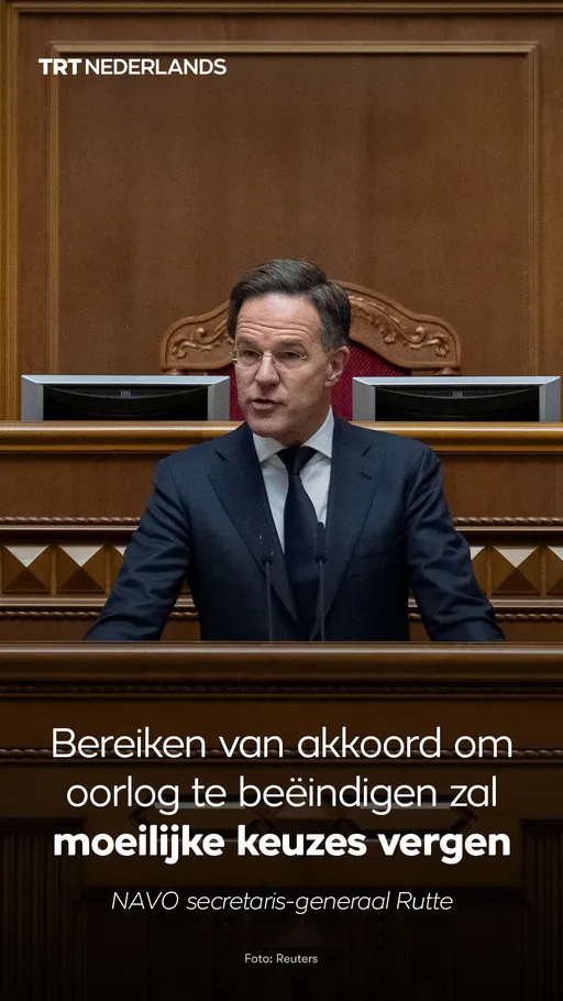 Bereiken van akkoord om oorlog te beëindigen zal moeilijke keuzes vergen: NAVO secretaris-generaal