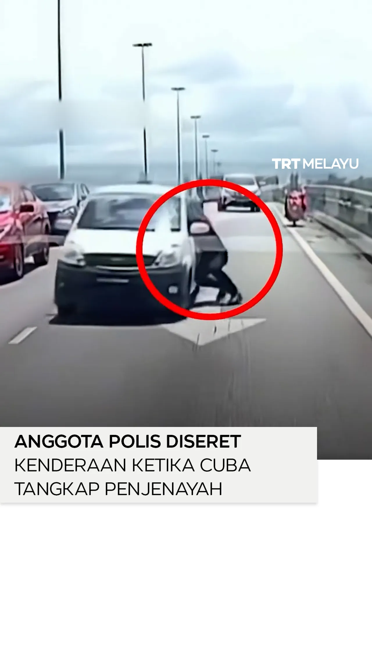 Anggota polis Sarawak diseret kenderaan ketika cuba tangkap penjenayah