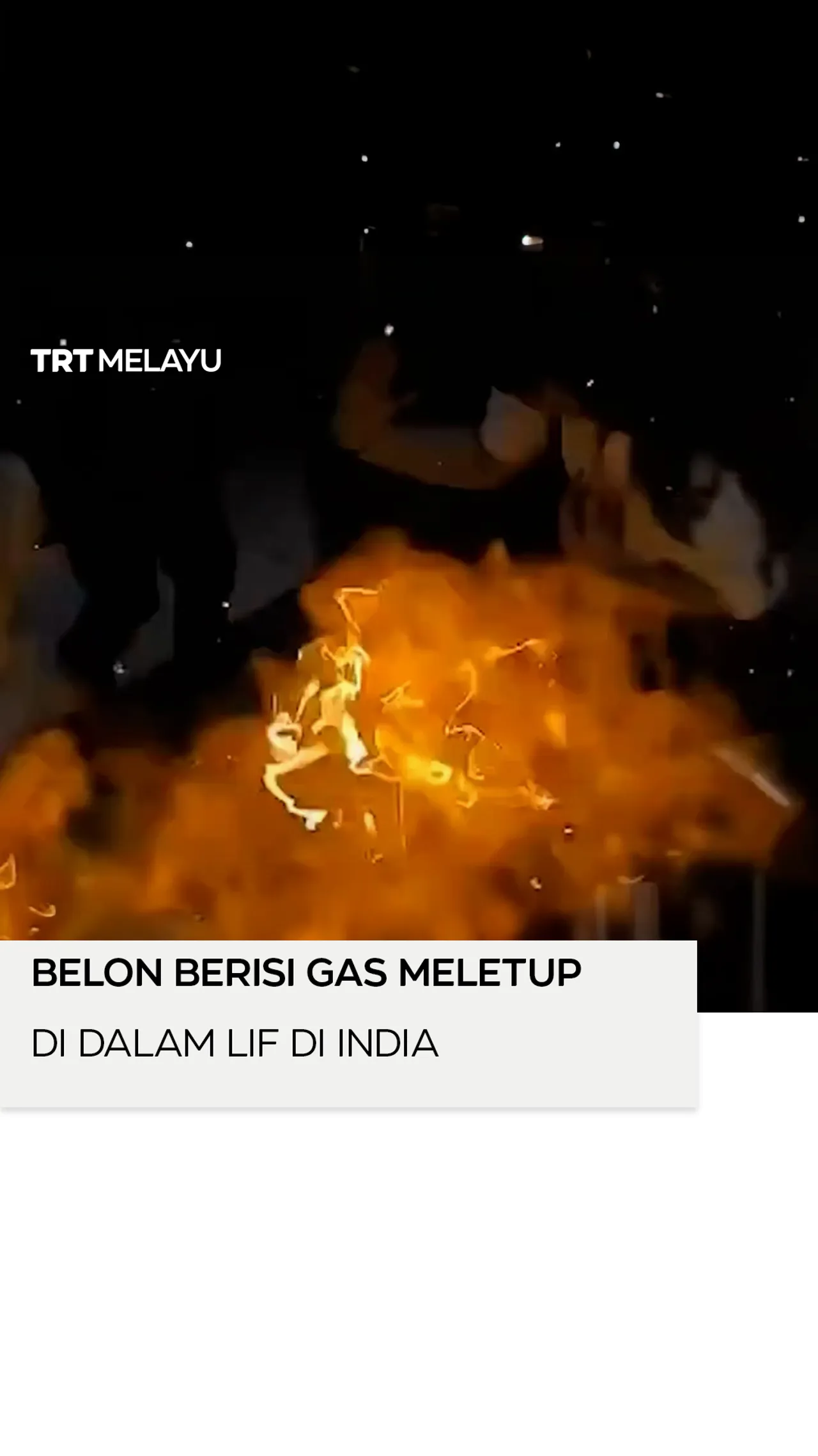 Belon berisi gas meletup di dalam lif di India