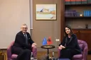 Komisari i BE-së Çështjet e Brendshme dhe Migracionin në Shqipëri, takon ministren Koçiu