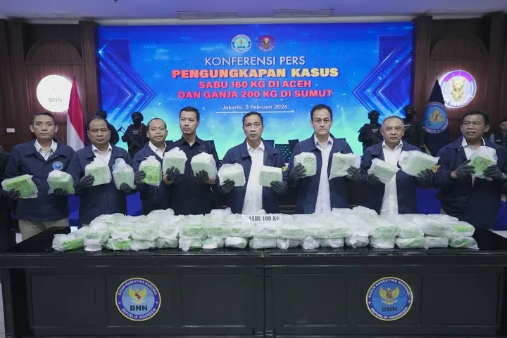 BNN ungkap jaringan narkotika Aceh, 360 kilogram sabu dan ganja disita