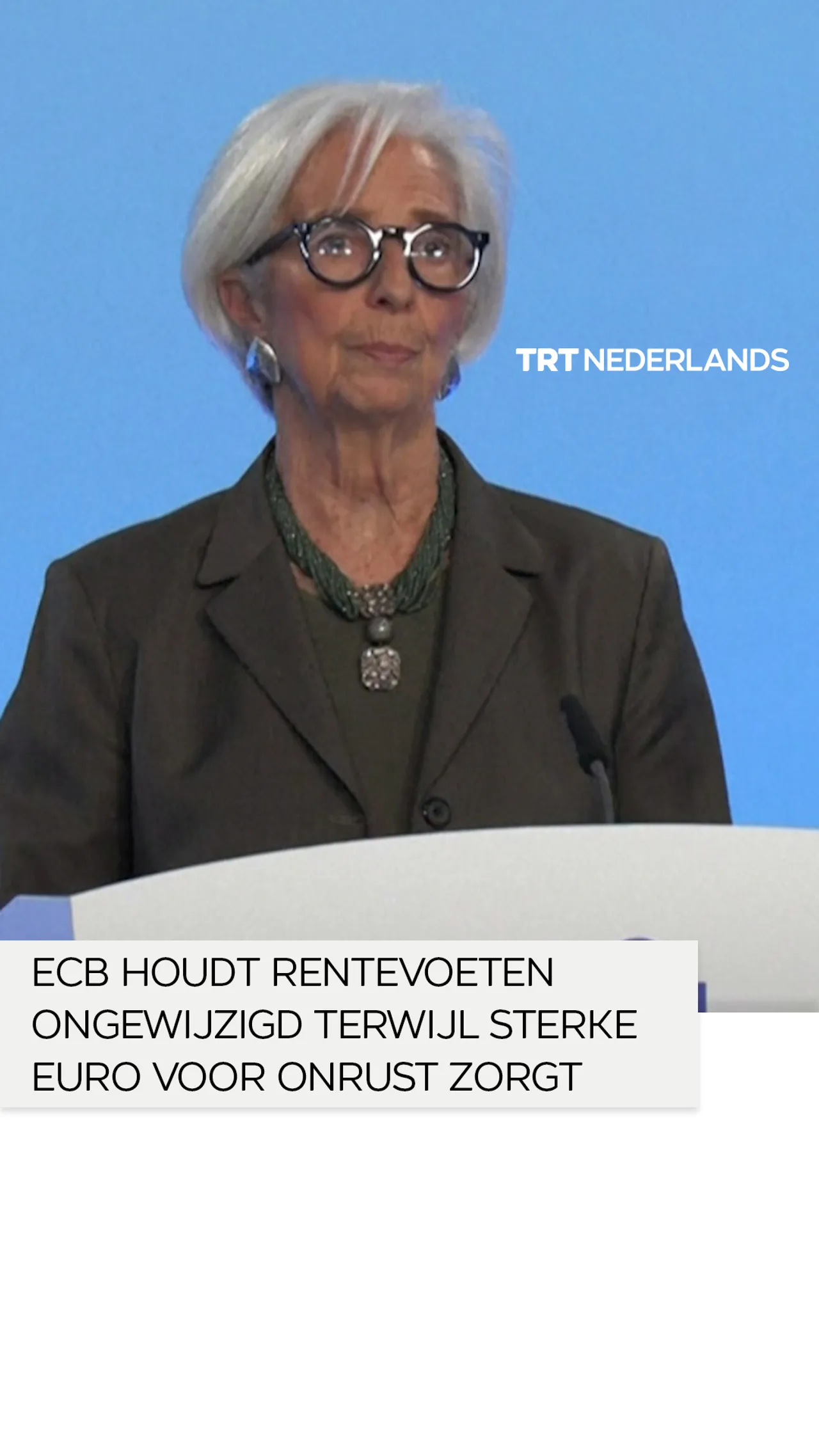 ECB-voorzitter zegt dat economie eurozone ‘veerkrachtig’ is, terwijl sterke euro voor onrust zorgt