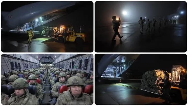 Avioni turk mbërrin në bazën ajrore gjermane Wunstorf në kuadër të stërvitjeve ushtarake të NATO-s