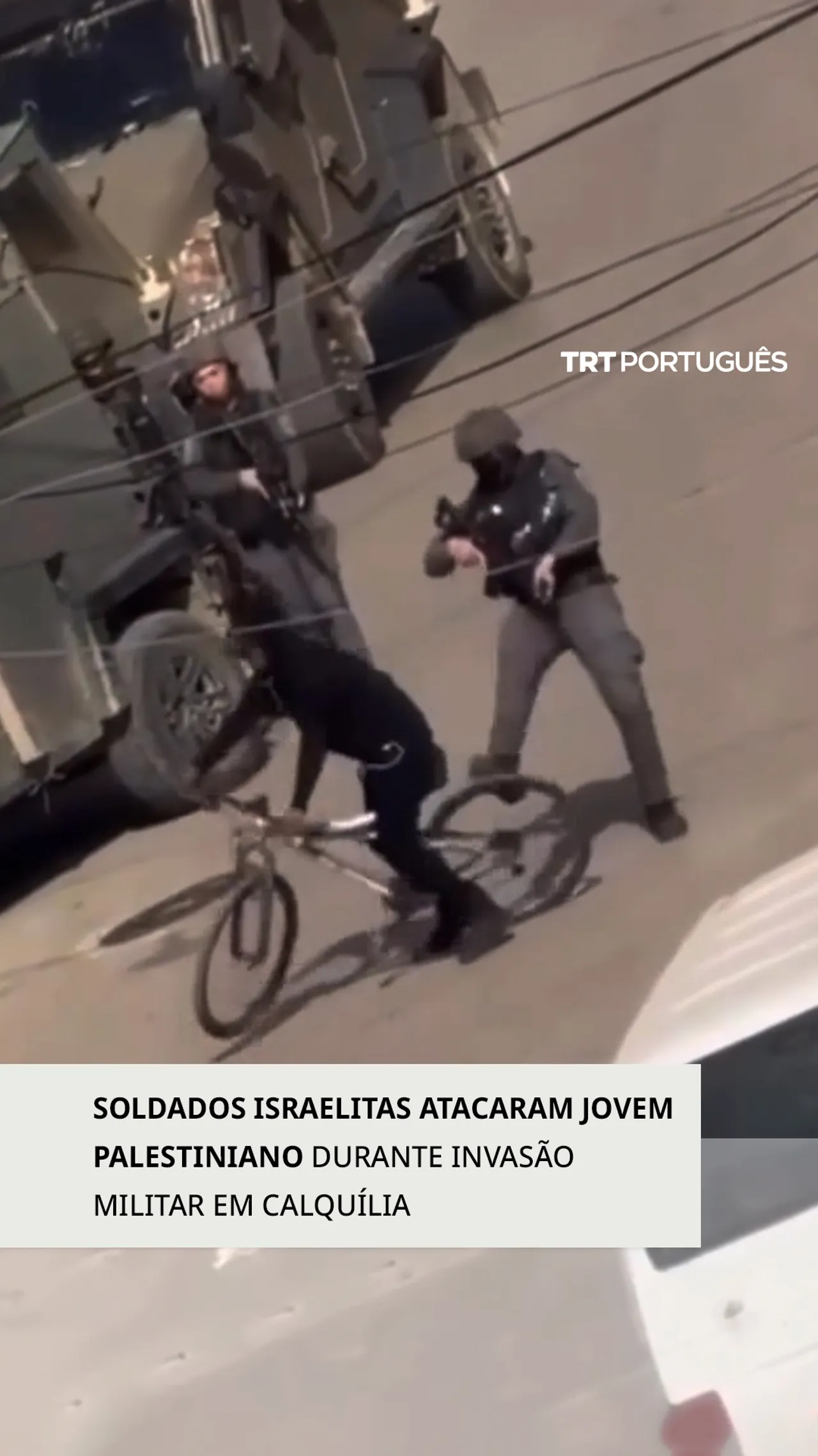 Forças de ocupação israelitas atacaram um jovem palestiniano