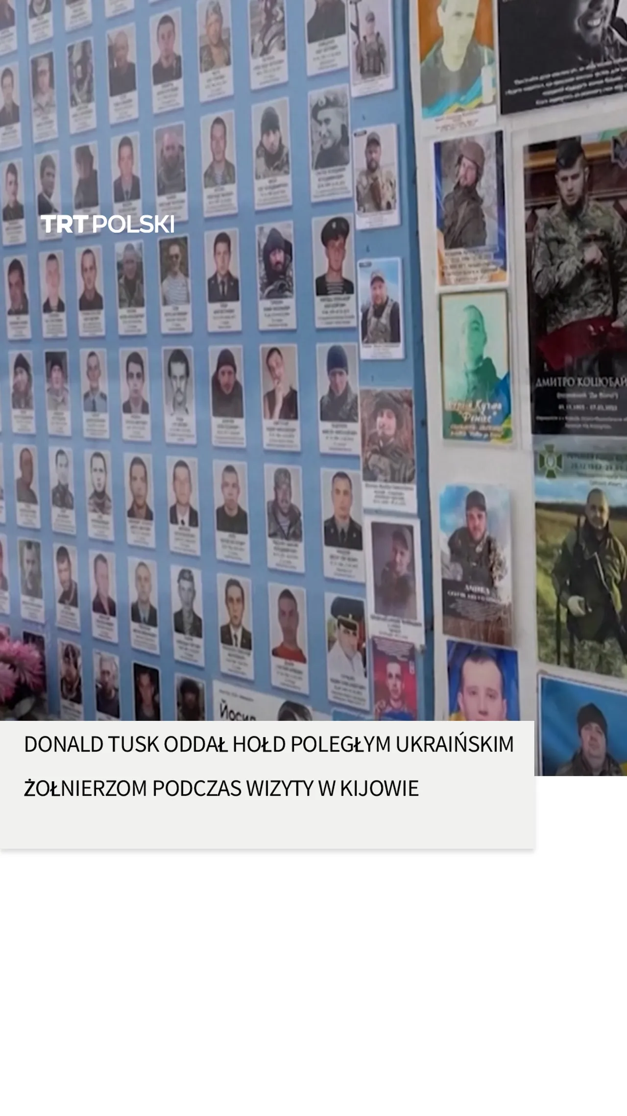 Prezydent Ukrainy i Premier Polski oddali hołd poległym ukraińskim żołnierzom