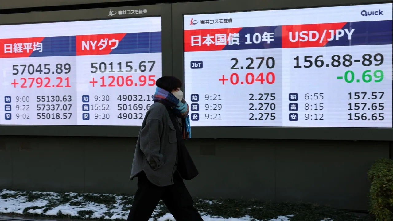 Ações japonesas batem recordes à medida que vitória avassaladora de Takaichi gera euforia no mercado