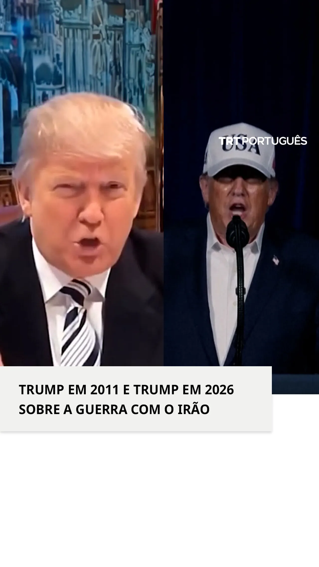 Da diplomacia à "Fúria Épica": como a política de Trump em relação ao Irão mudou em 15 anos