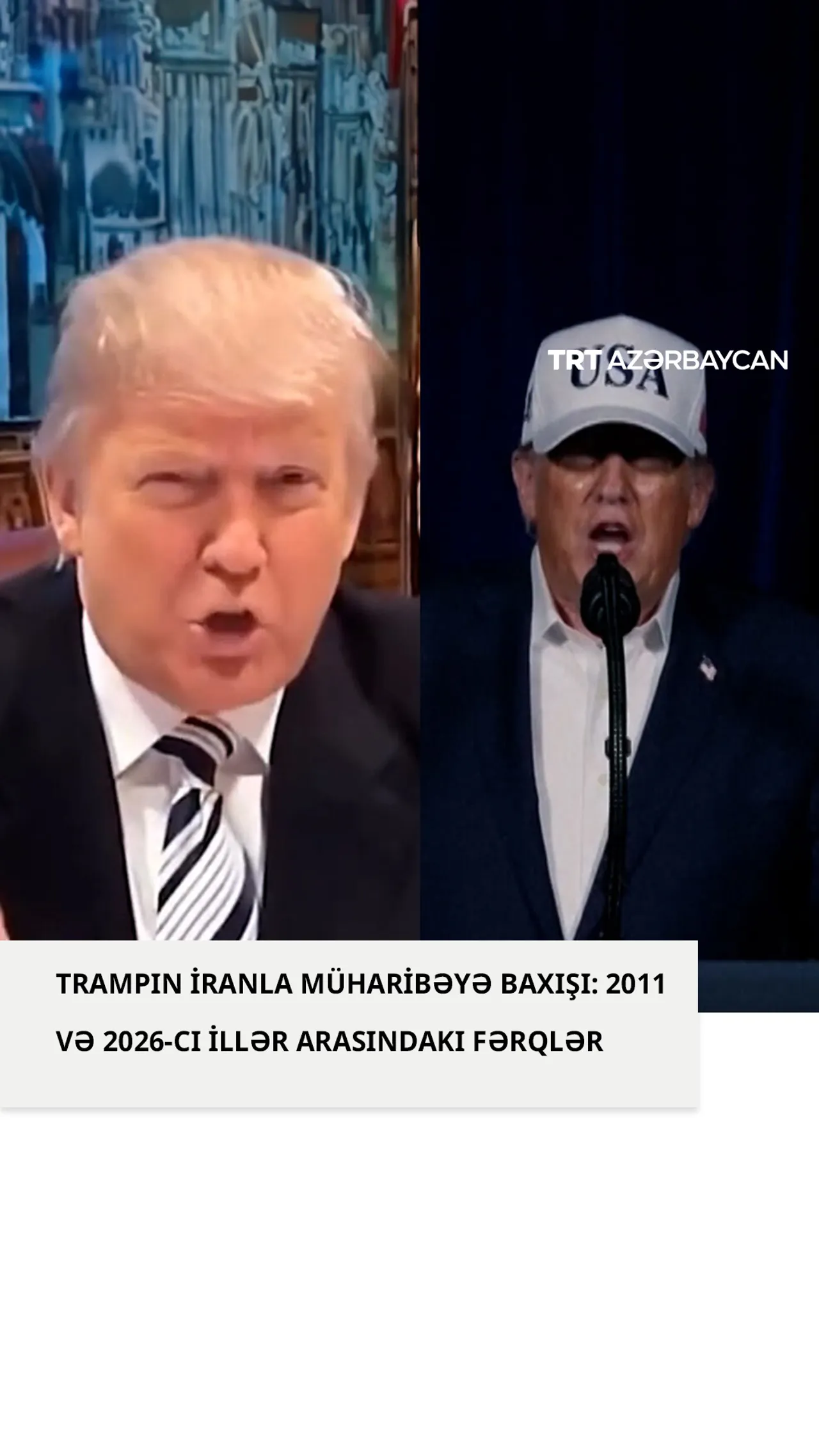 Diplomatiyadan "Epic Fury"yə: Trampın İranla bağlı yürütdüyü siyasət 15 ildə necə dəyişdi