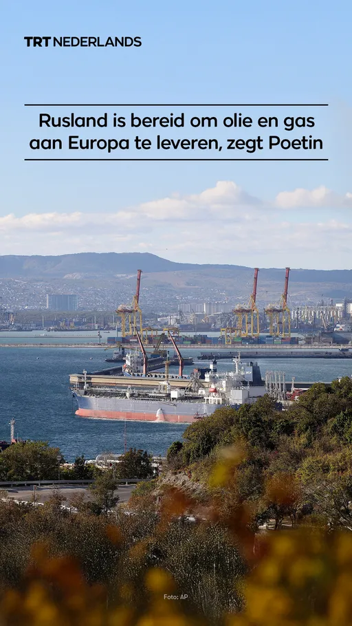 Rusland is bereid om olie en gas aan Europa te leveren, zegt Poetin