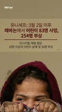 유니세프: 3월 2일 이후 레바논에서 어린이 83명 사망, 254명 부상