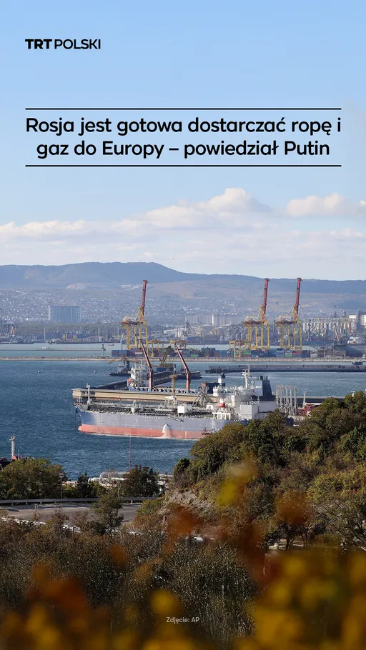 Rosja jest gotowa dostarczać ropę naftową i gaz do Europy