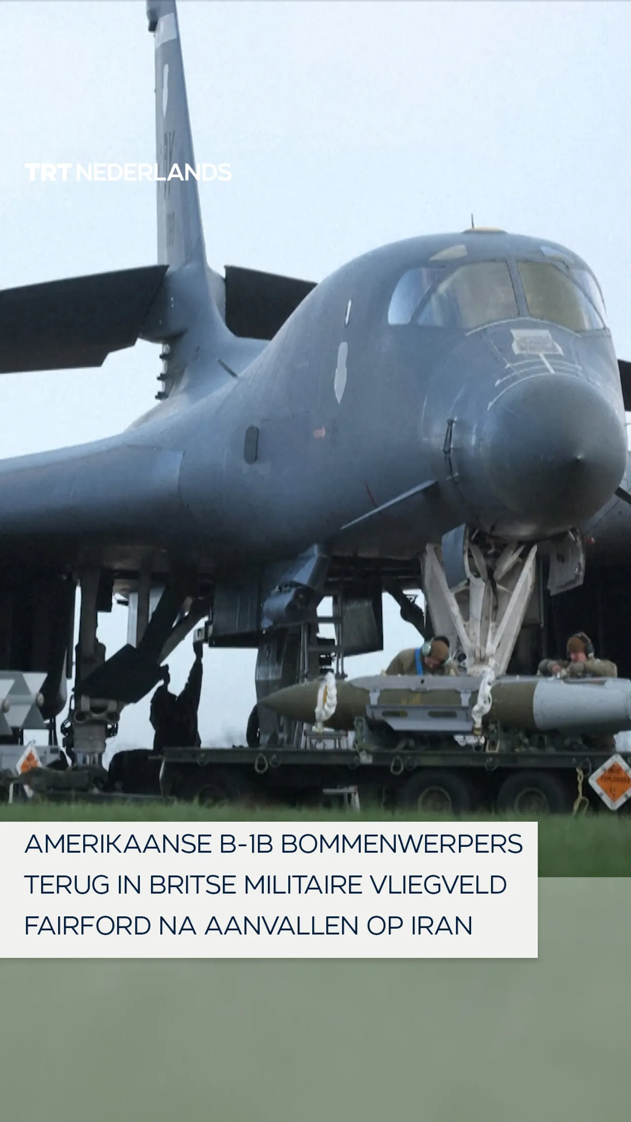 Amerikaanse B-1B bommenwerpers terug in Britse militaire vliegveld Fairford na aanvallen op Iran
