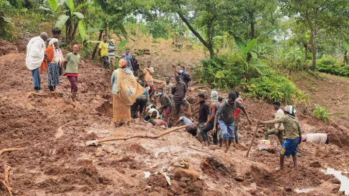 Authorities say more than 100 people suspected to have died in Ethiopia landslide