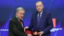 Türkiye's Erdogan awards UN chief Guterres Ataturk International Peace Prize