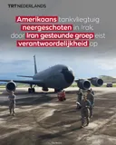 Amerikaans tankvliegtuig neergeschoten in Irak; Iran gesteunde groep eist verantwoordelijkheid op