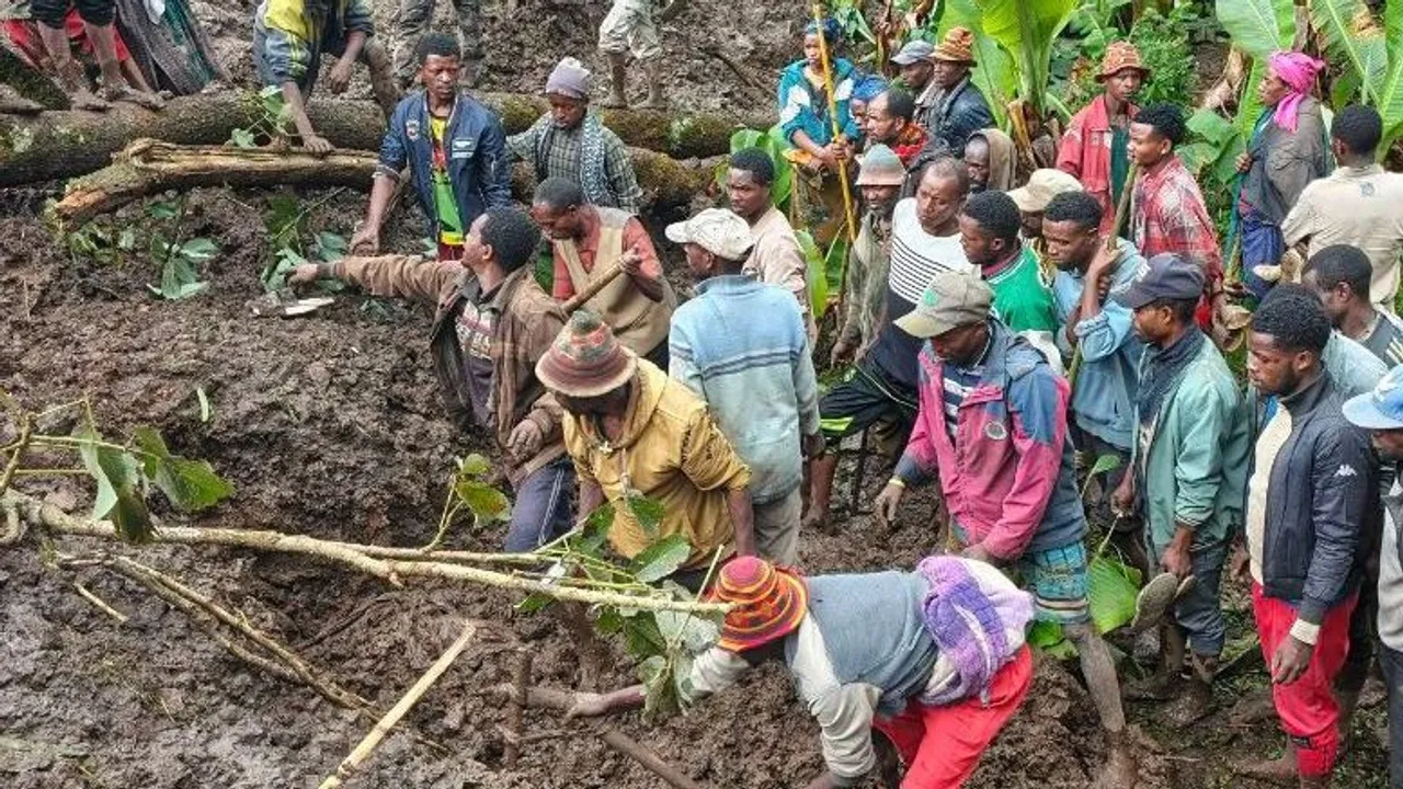 Etiópia decreta três dias de luto após deslizamentos de terras no sul do país que mataram pessoas