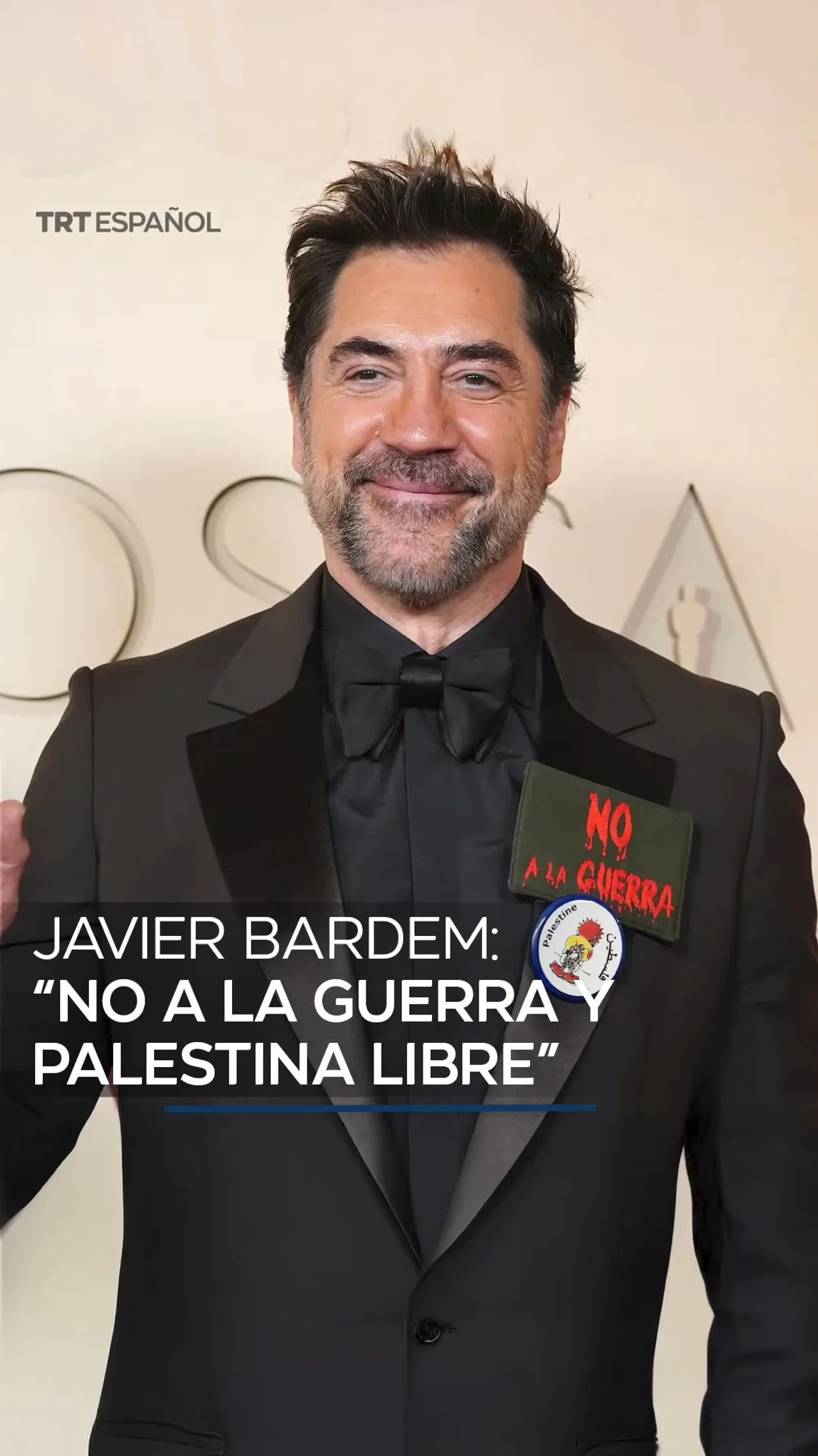 Javier Bardem: “No a la guerra y Palestina libre”