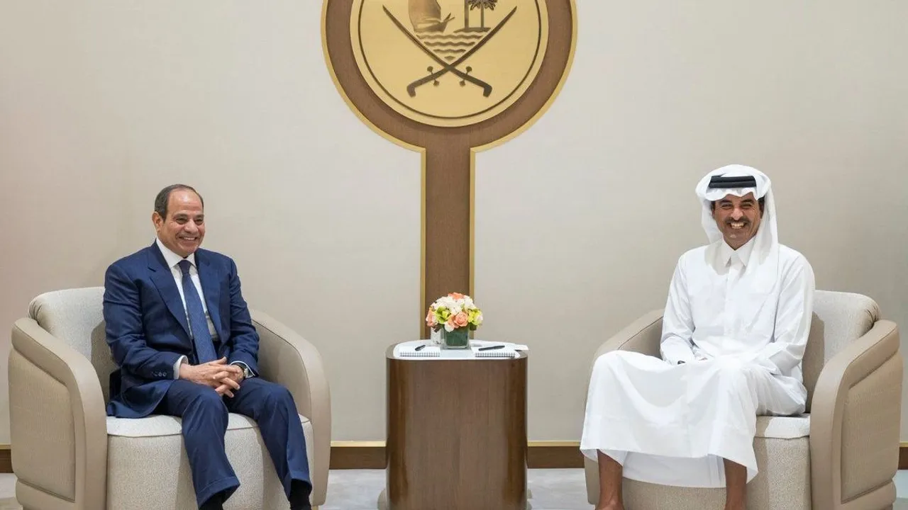 دعوات مصرية-قطرية لتكثيف الجهود الدولية لخفض التصعيد في المنطقة