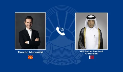 Телефонски разговор Муцунски - Ал Мураихи: Цврста солидарност и целосна поддршка кон Катар