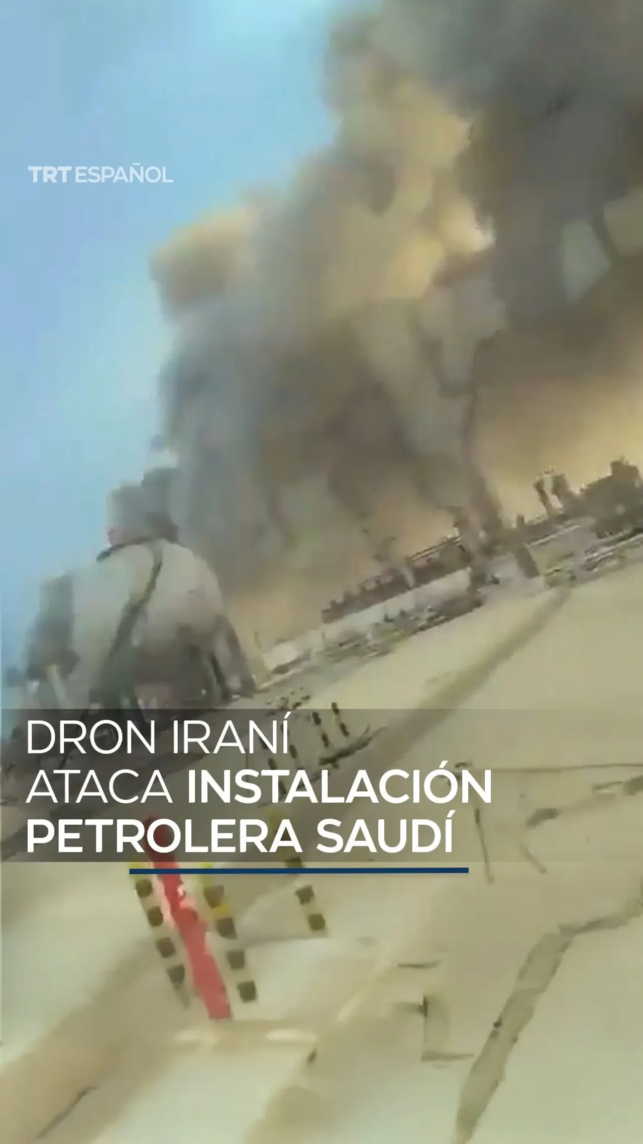 Dron iraní ataca instalación petrolera saudí