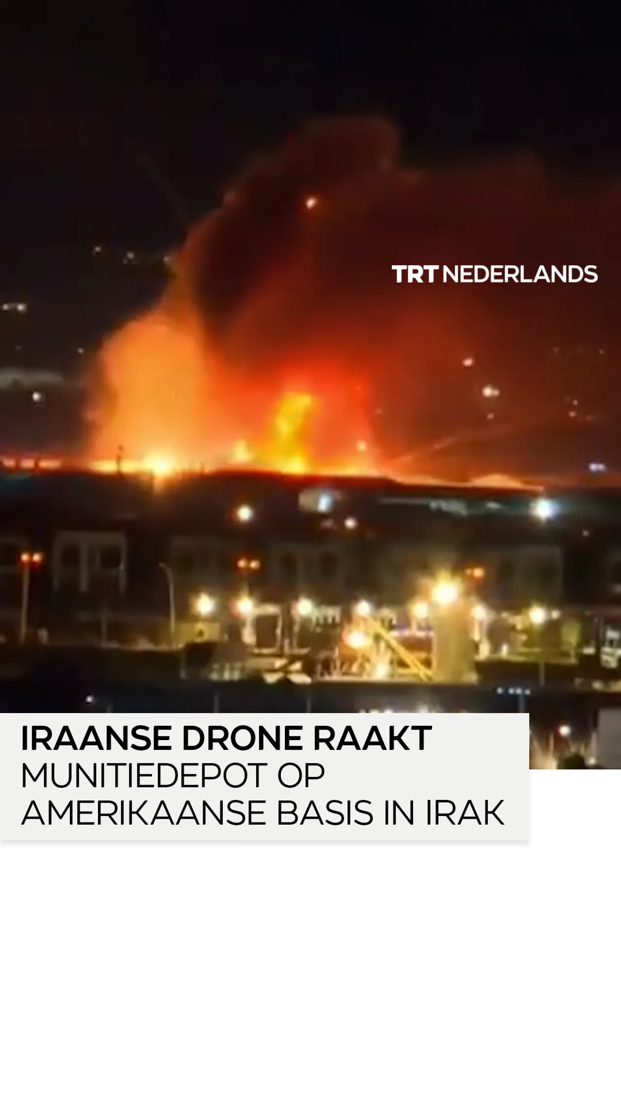 Iraanse drone raakt munitiedepot op Amerikaanse basis in Irak