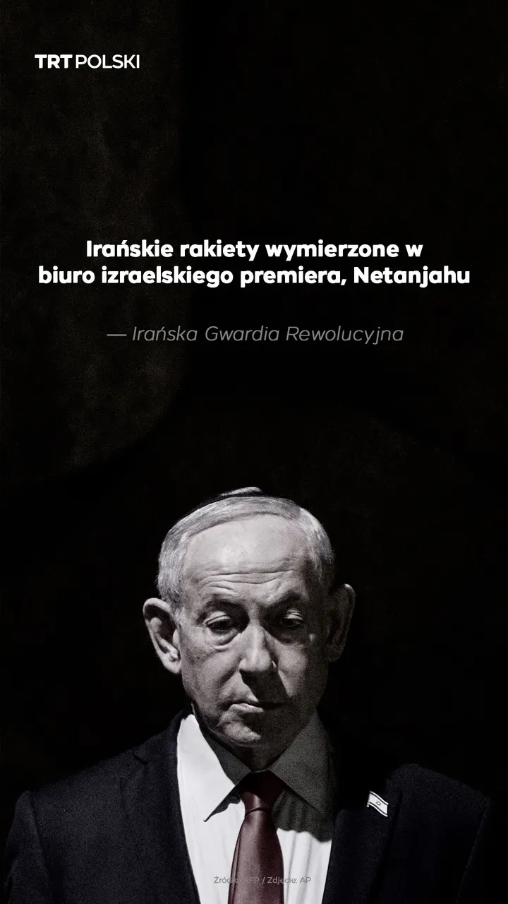 Irańskie rakiety wymierzone w biuro premiera Izraela