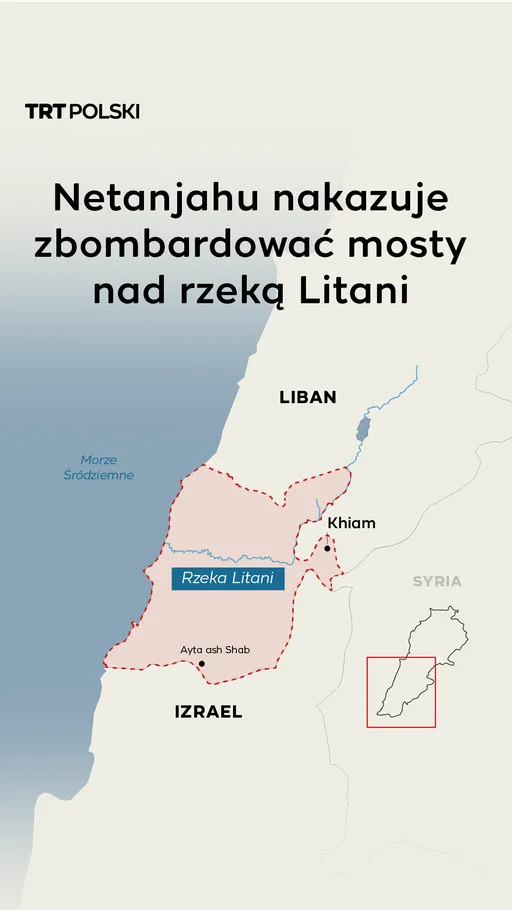 Netanjahu nakazuje zbombardować mosty nad rzeką Litani