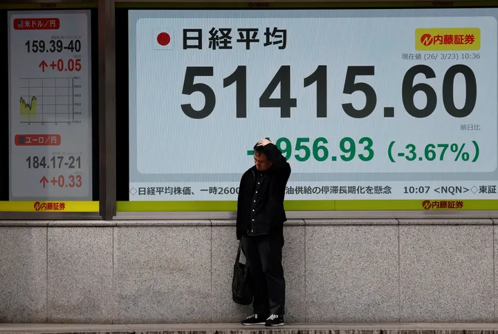 중동 분쟁 심화로 위험 회피 심리가 커지면서 아시아 주식 하락세