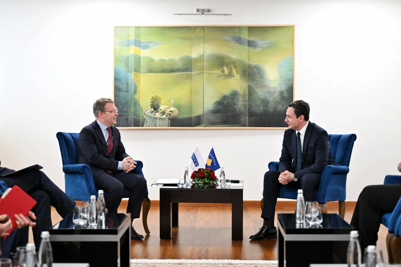 Kryeministri Kurti takon komisarin e lartë të OSBE-së për Minoritetet