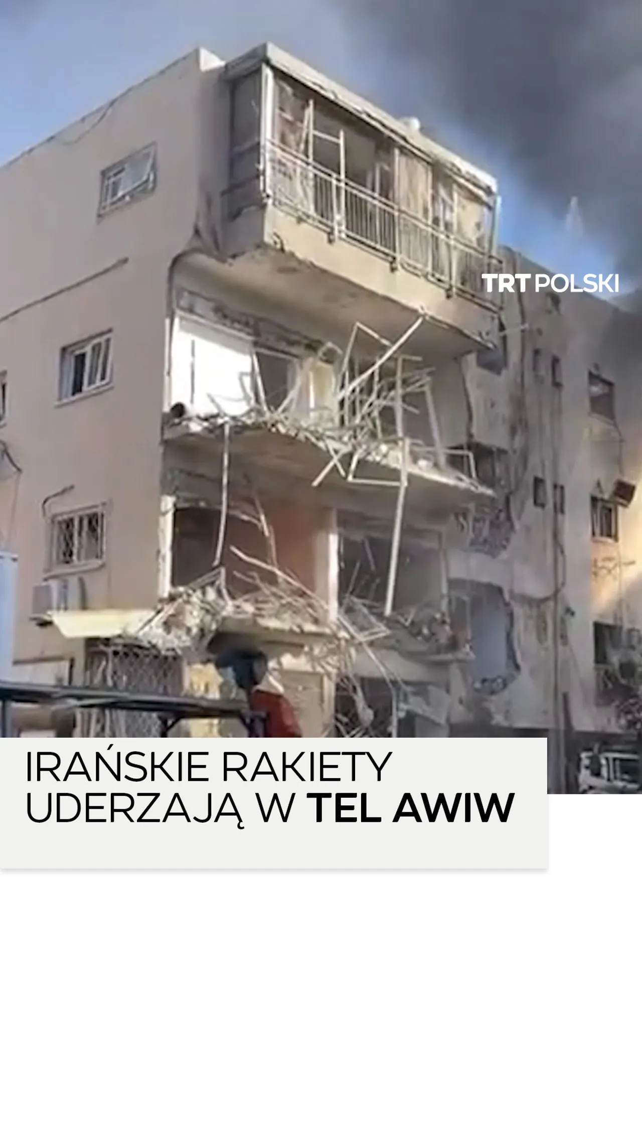 Bezpośrednie uderzenie w Tel Awiw podczas nowego ataku rakietowego Iranu