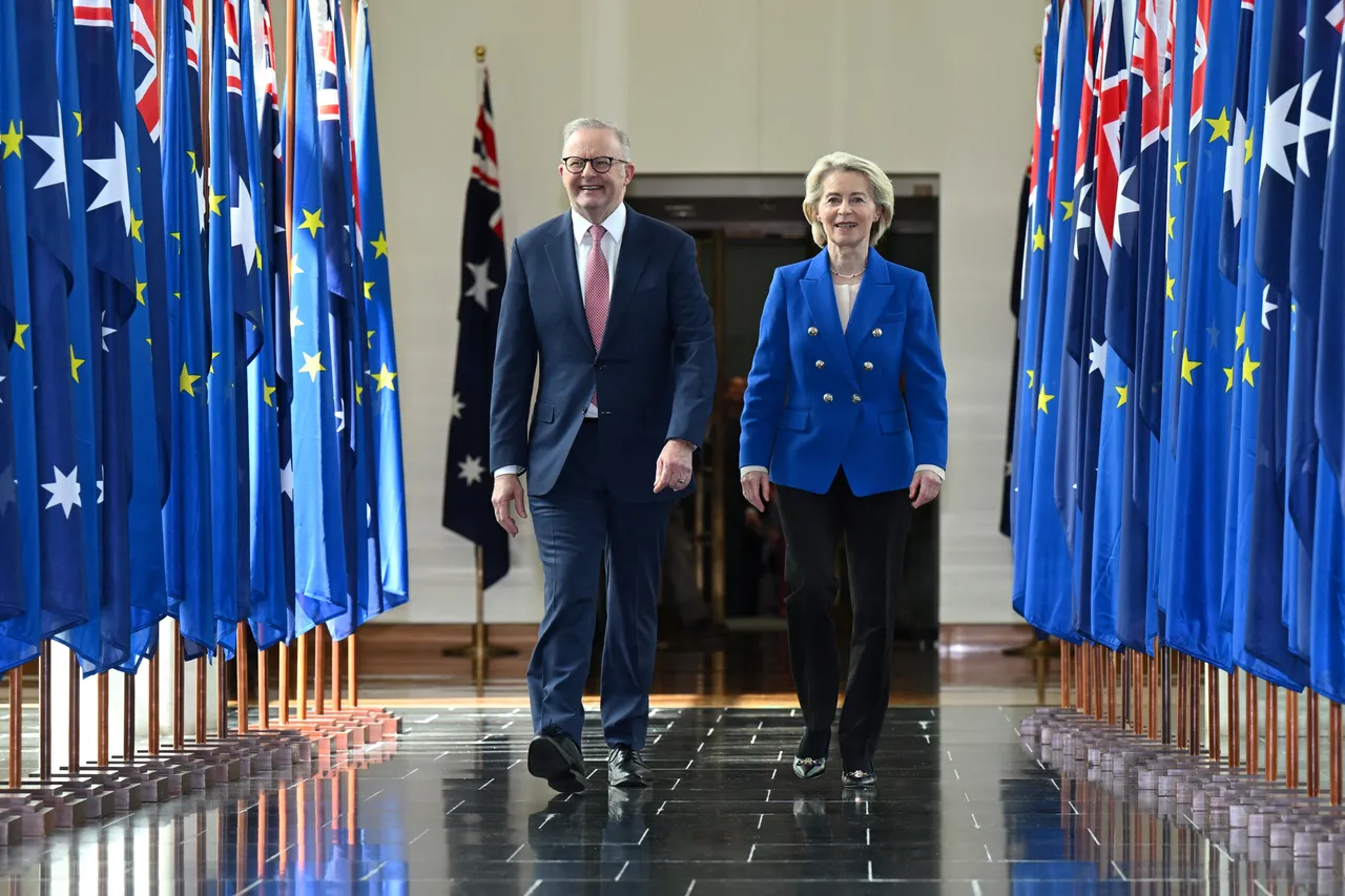 Australië en de EU ondertekenen vrijhandelsakkoord en vormen partnerschap in veiligheid en defensie