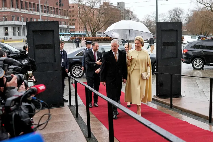De Belgische prinses Astrid op economisch bezoek aan Noorwegen