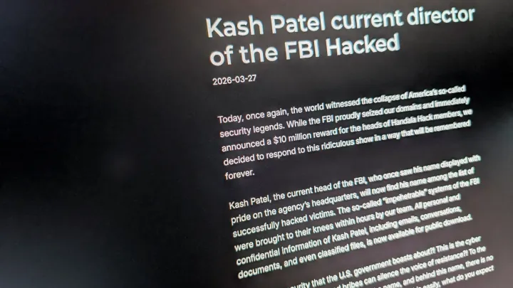 Des hackers iraniens piratent les e-mails du directeur du FBI, Kash Patel
