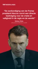 "Aankondiging Macron vormt directe bedreiging voor vrede en veiligheid in de wereld"