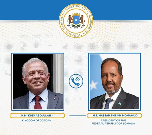 Madaxweyne Xasan Sheekh oo Khadka Taleefanka kula Hadlay Boqor Cabdalla II