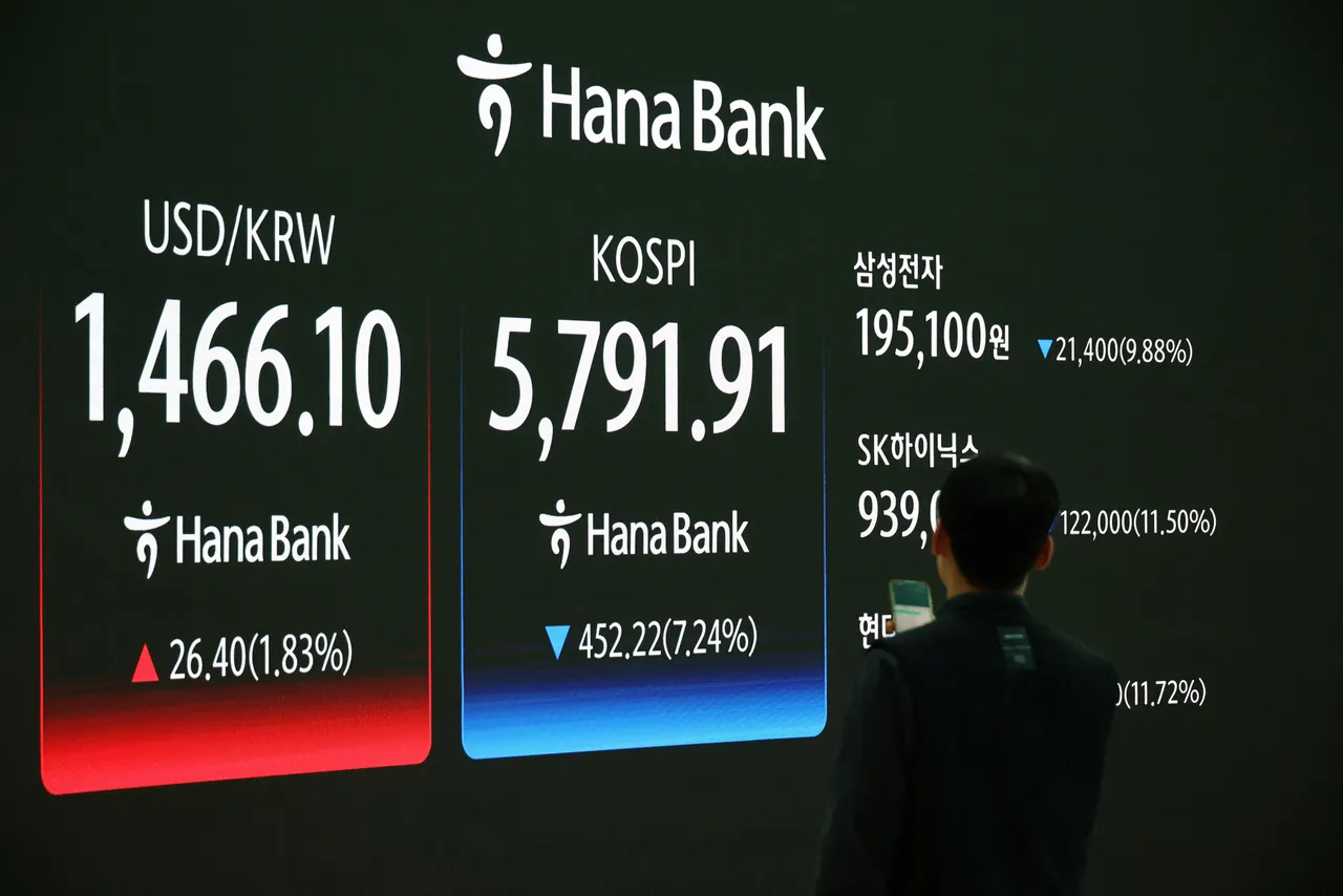 유가 급등으로 인한 인플레이션 및 금리 인상 우려 속 아시아 시장, 한국 주도 하락세